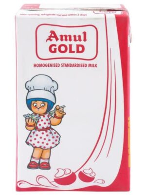 Amul Gold Homogenised Standardised Milk 1 L (Tetra Pak)