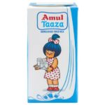 Amul Taaza Homogenised Toned Milk 1 L (Tetra Pak)