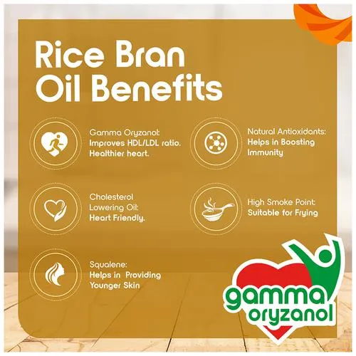 Fortune Rice Bran Health Physically Refined Oil, 1 L Pouch