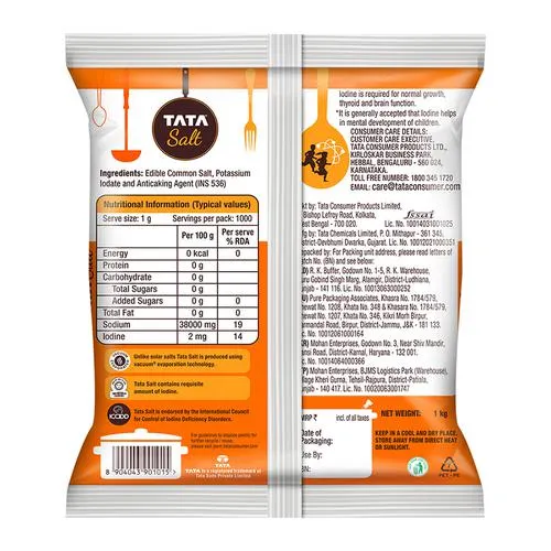 Tata Salt 1 kg Pouch