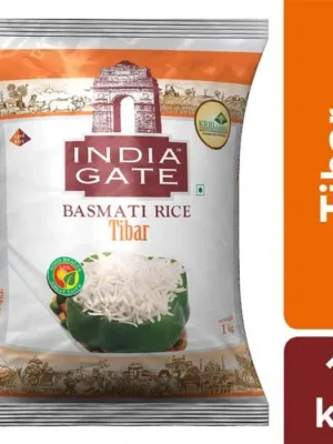 India Gate Basmati Rice/Basmati Akki - Tibar, 1 kg Pouch