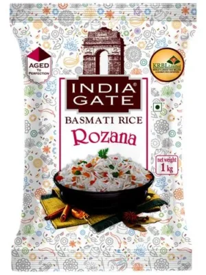 India Gate Basmati Rice/Basmati Akki - Feast Rozzana, 1 kg Pouch
