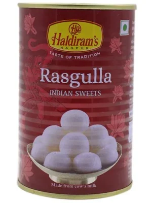 Haldiram's Rasgulla, 500 g Tin
