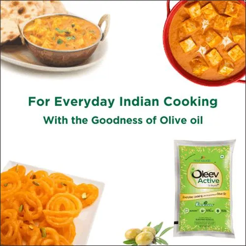 Oleev Active - Goodness Of Olive Oil, 1 L Pouch