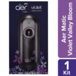 Godrej Aer Matic Kit, Automatic Room Fresheners - Violet Valley Bloom, 225 ml Machine + 1 Refill