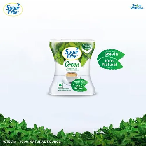 Sugar Free Green Sweetener - With Natural Stevia, Zero Calories, 300 pcs Pellets