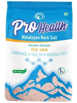 Pro Health Himalayan Rock Salt - Unrefined, Minerals Rich, Enhance Food's Flavour, 1 kg