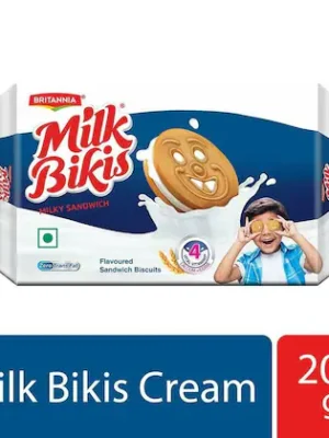 Britannia Milk Bikis Milky Sandwich Biscuits 200 g