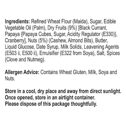 Unibic Fruit & Nut Cookies 75 g