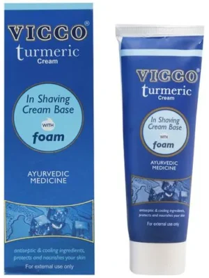 Vicco Turmeric Shaving Cream Base With Foam, 70 g