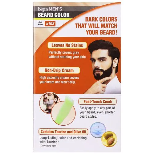 Bigen Beard Colour - Dark Brown, For Men