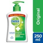 Dettol Liquid Handwash - Original, Alcohol Based, Protects Against 100 Illness Causing Germs, 250 ml Pump