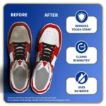 Cherry Blossom Sports Shoe Cleaner - Cleans All Non-Leather Shoes, Removes Tough Stains, 75 ml (With Free Brush)
