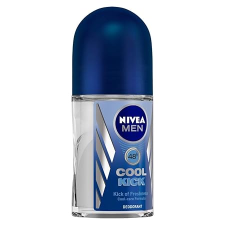 NIVEA MEN Cool Kick 50ml Deo Roll On | With Mint Extracts for Cooling sensation in Summer