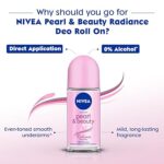 Nivea Women Deodorant Roll On Pearl & Beauty Radiance 50 Ml | For Eventoned Smooth & Beautiful Underarms