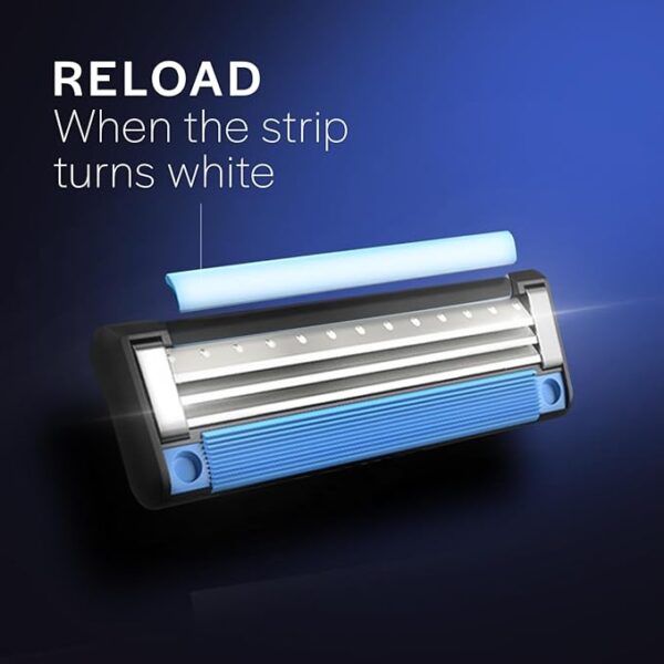 Gillette Mach 3 Manual Shaving Razor Blades For Men - 4 Count Pack (Cartridge)