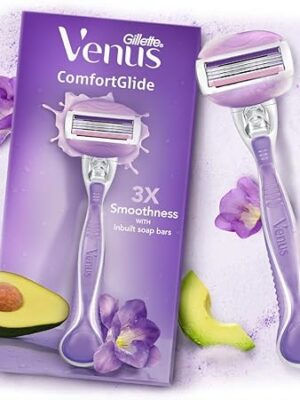 Gillette Venus Comfortglide Hair Removal Razor for Women | 1 Pc | With Avocado Oils & Body Butter, Freesia Scent