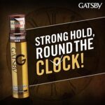 Gatsby Set & Keep Hair Spray - Ultra Hard 250ml | Quick Drying, Long Lasting Hold, No Flaking, Natural Shine, & Easy Wash Off