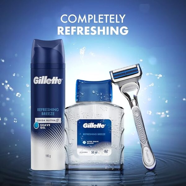 Procter & Gamble Liquid Gillette After Shave Splash Refreshing Breeze 50Ml, White, Gel, Men