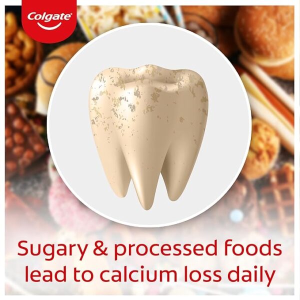 Colgate Strong Teeth, 200g, India’s No: 1 Toothpaste Brand, Calcium-boost Tooth Paste for 2X Stronger Teeth, Whitens Teeth, Fresh Breath & Prevents Cavities