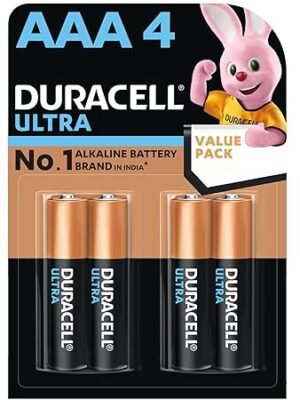 Duracell Ultra Alkaline AAA Battery, 4 Pcs
