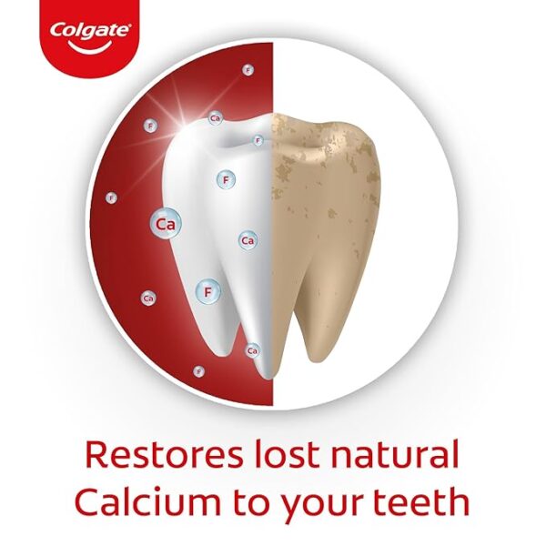 Colgate Strong Teeth, 200g, India’s No: 1 Toothpaste Brand, Calcium-boost Tooth Paste for 2X Stronger Teeth, Whitens Teeth, Fresh Breath & Prevents Cavities