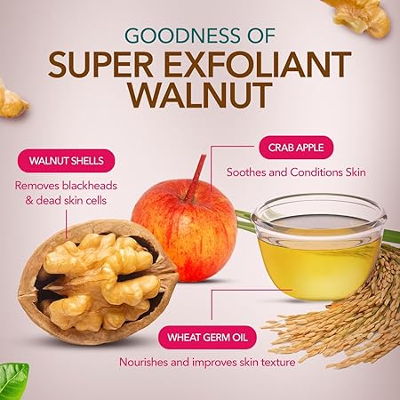 Himalaya Herbals Gentle Exfoliating Walnut Scrub, 100g