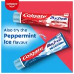 Colgate MaxFresh Toothpaste, Red Gel Tooth Paste with Menthol for Super Fresh Breath, 150g Spicy Fresh