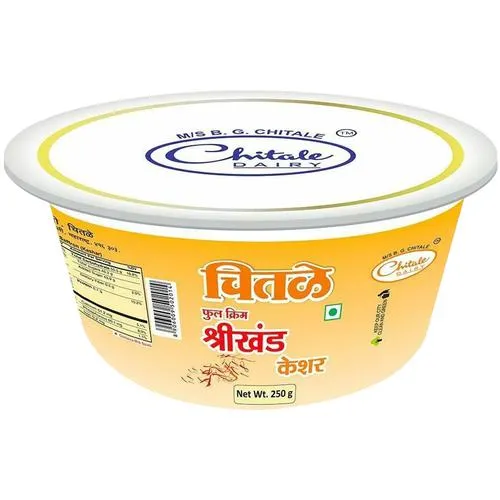 Chitale Dairy Full Cream Shrikhand Keshar, 250 g Cup