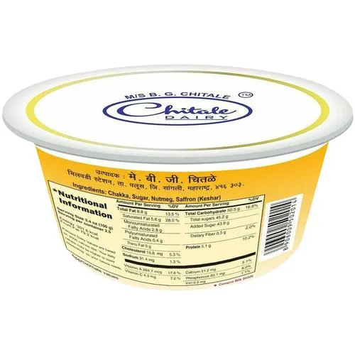 Chitale Dairy Full Cream Shrikhand Keshar, 250 g Cup