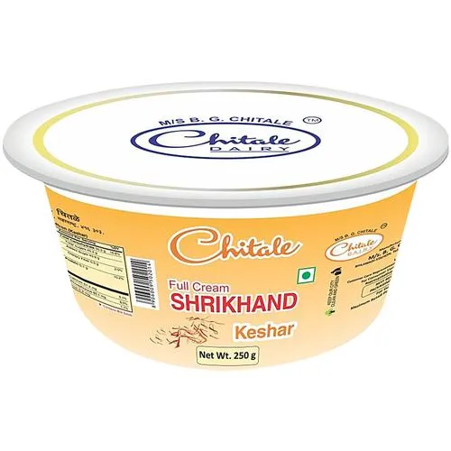 Chitale Dairy Full Cream Shrikhand Keshar, 250 g Cup