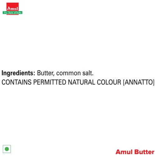 Amul Pasteurised Butter, 100 g Carton