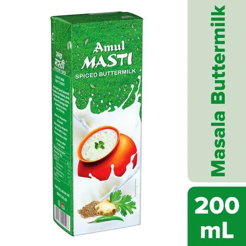 Amul Masti Buttermilk - Spice, 200 ml Carton