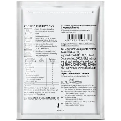 ACT II Instant Popcorn - Classic Salted, Snacks, 30 g Pouch