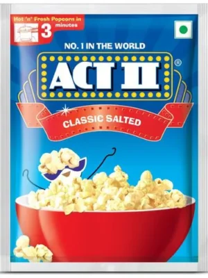 ACT II Instant Popcorn - Classic Salted, Snacks, 30 g Pouch