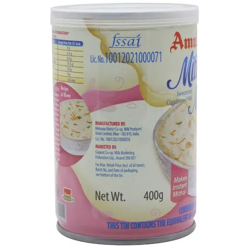 Amul Sweetened Condensed Milk Mithai Mate, 400 g Tin