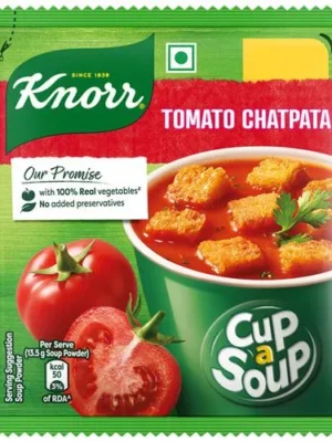 Knorr Tomato Chatpata Cup A Soup - 100% Real Vegetables, No Added Preservatives, 13.5 g
