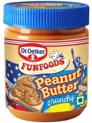 Dr. Oetker FunFoods Peanut Butter - Crunchy, 375 g Jar