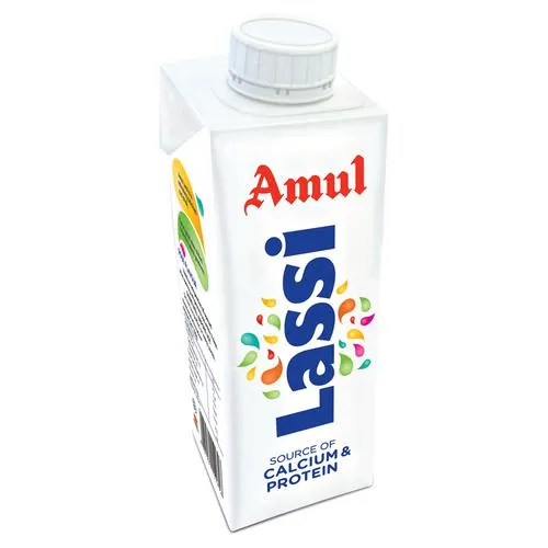 Amul Lassi - Rose Flavour, Source of Calcium & Protein, 250 ml Carton