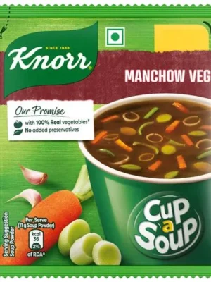 Knorr Manchow Cup A Soup - 100% Real Vegetables, No Added Preservatives, 11 g