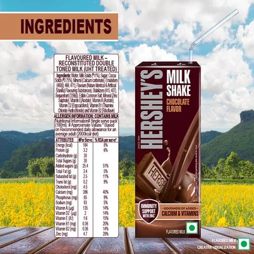Hershey's Chocolate Flavour Milkshake, 180 ml