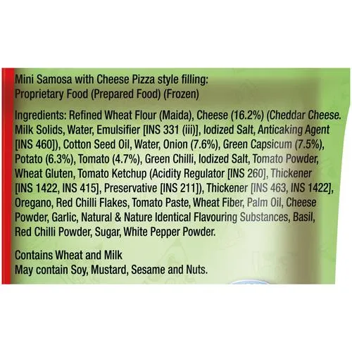 McCain Mini Samosa - Cheese Pizza, 240 g