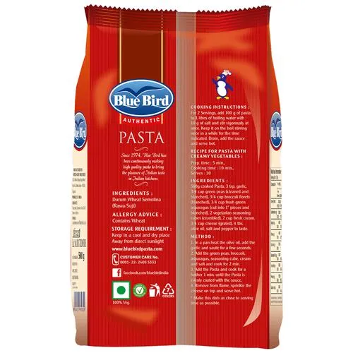 Blue Bird Fusilli Pasta, 500 g Pouch