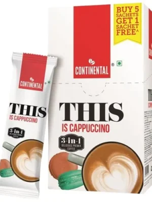 Continental This Cappuccino 3-In-1 Premix Coffee, 132 g (Buy 5 Get 1 Free )