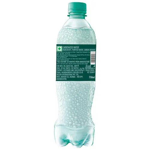 Bisleri Club Soda - Extra Power, Refreshing Drink, 750 ml Bottle