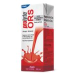 Cipla Prolyte Ors Ready To Drink Oral Rehydration Contains Vital Electrolytes | Restores Body Fluids & Electrolytes Lost Due To Sweating, Diarrhea & Vomiting | Who Formula (Apple, Pack Of 10, Liquid)