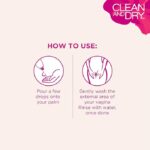 CLEAN & DRY| Daily intimate wash| Hygiene Wash for Women, Vaginal Wash, Smooths Skin | Anti-Bacterial and prevents infections | Restores pH Balanace| No itching, Burning, white Discharge| 190ml