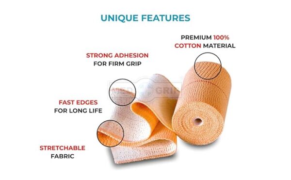 Medigrip Elastic Adhesive Bandage(10cm x 4cm, Skin Colour, 1 Piece)