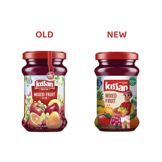 Kissan Mixed Fruit Jam , With Real Fruit Ingredients, 200 g