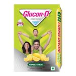 Glucon-D Nimbu Pani Glucose Powder(200g, Refill)| For Tasty Tangy Flavoured Glucose Drink| Provides Instant Energy| Vitamin C Support Immunity| Contains Calcium for Bone